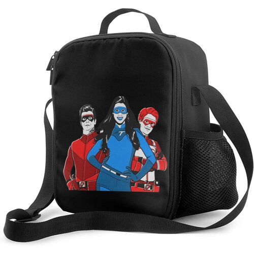 Henry Danger Boîte à lunch avec doublure isolée rembourrée Sac à lunch Sac isotherme thermique Sac à lunch fourre-tout étanche à l'épaule portable pour adultes et enfants à l'école au bureau en plein air