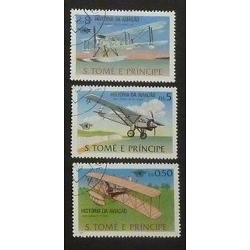 St Thomas Et Prince Oblitéré Lot De 3 Timbres De 1980