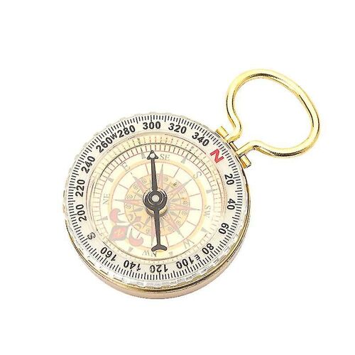 Boussole En Cuivre Montre De Poche - Boussole Porte-Clés Lumineuse, Parfait Pour L'alpinisme
