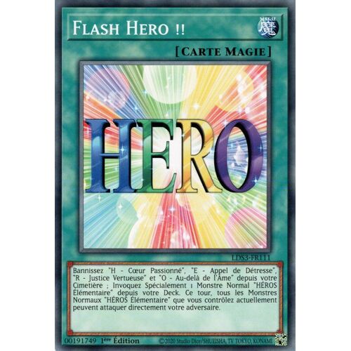 Yu Gi Oh Lds3 Fr111 Flash Hero