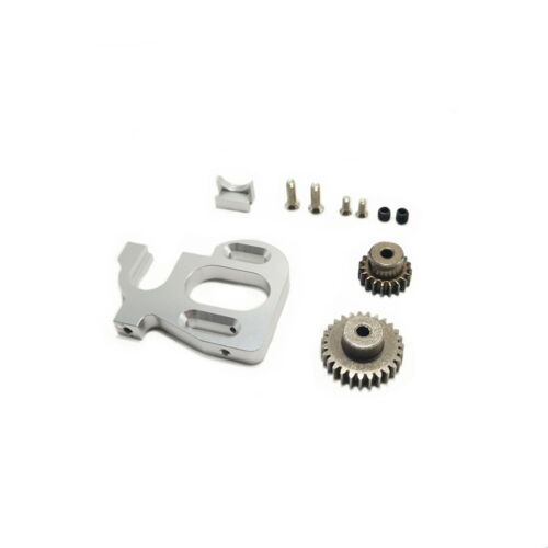 Argent - Support De Moteur Réglable En Métal Pour Voiture Rc, Engrenages À Pignons, 27t, 19t, 144001 Brushless, 124019 Brossé, 124018, 3650, 550