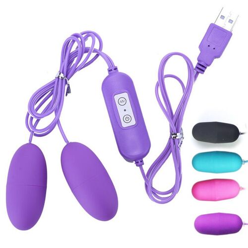 Vibromasseur Clitoridien À Double Oeuf, 20 Modèles, Puissance Usb, Point G, Masturbation, Produit Sexuel, Balle, Télécommande, Jouets Sexuels Vibrants Pour Femmes