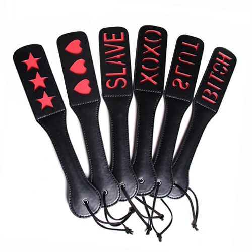 Palette D'esclave Xo, 320mm, Noir, Rouge, Bltchsm, Flog, Fesse, Esclave Soumis, Fouet Bdsm, Jouet Sexuel