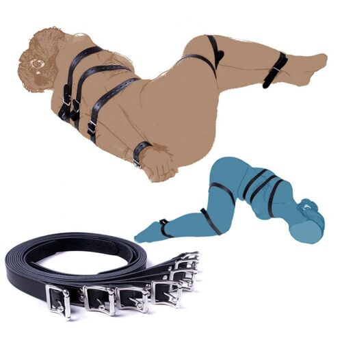 Ceinture De Bondage Pour Tout Le Corps, Sangle De Harnais Bdsm, Jouet Sexuel Adulte, Jeu D'esclave, Flirt Pour Couple, Produit Érotique, 7 Pièces