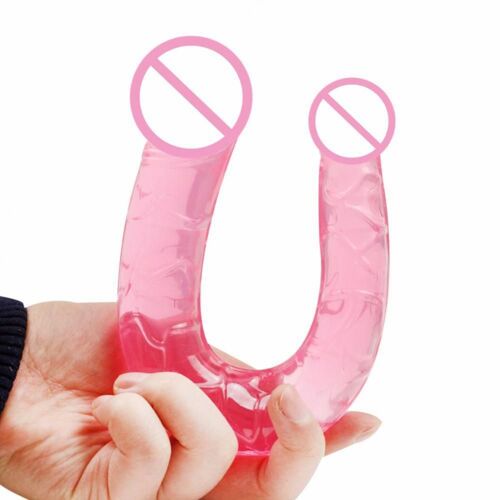 Double Godemiché Flexible En Forme De U Pour Femme, Pénis Artificiel, Jouet Sexuel