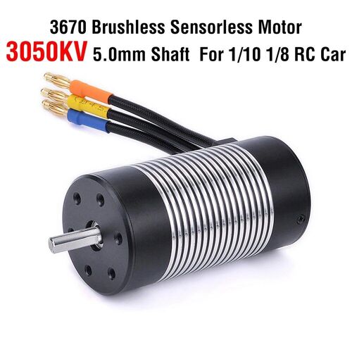 3670 3050kv 5 Mm - Moteur Sans Balais Étanche Pour Voiture Rc Wltoys, Accessoires De Voiture