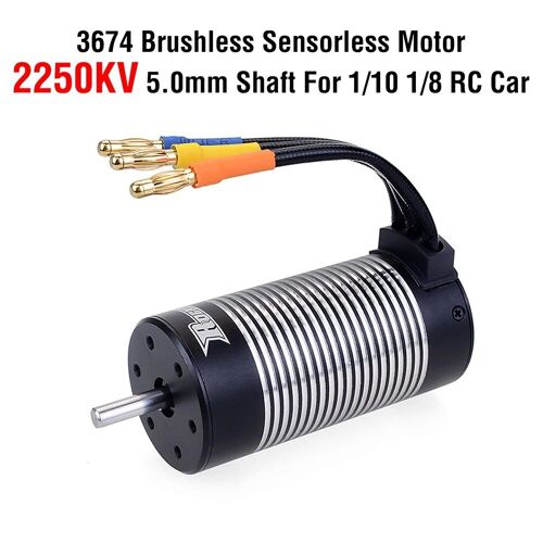 3674 2250kv 5 Mm - Moteur Sans Balais Étanche Pour Voiture Rc Wltoys, Accessoires De Voiture