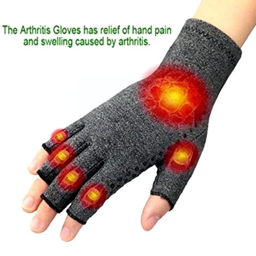 Gants Anti-Arthrite, 1 Paire, Soulagement Des Douleurs Articulaires, Compression Des Doigts, Fournitures De Thérapie, Mains Ouvertes, E1m2