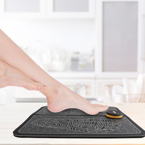 Coussin Électrique De Massage Des Pieds, Micro-Courant, Masseur De Pieds, Rechargeable Par Usb, Améliore La Circulation Sanguine, Soulage La Douleur 