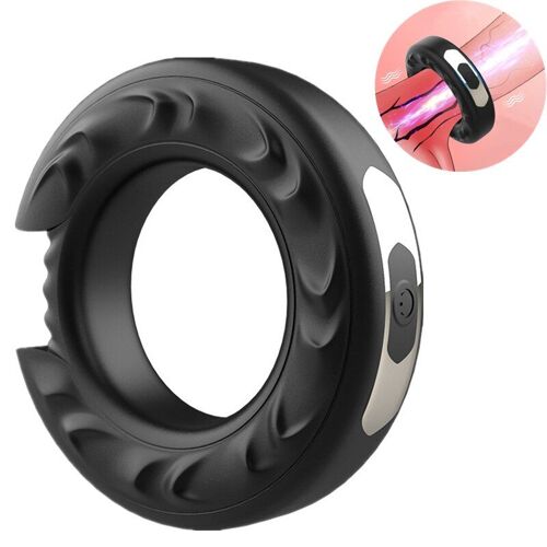 Anneau De Pénis Vibrateur En Silicone Pour Homme, Jouets Sexuels De Massage Du Pénis, Contrôle De 12 Fréquences De Vibration Retardent Le Temps