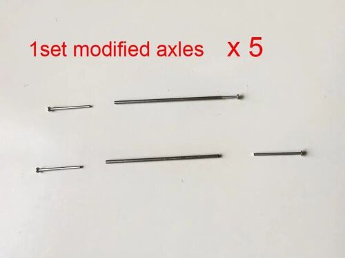 5 Sets Modifier Les Essieux - Modèle De Voiture En Alliage Avec Pneus En Caoutchouc, Roues Pour Modification, Hotwheels 1:64, Matchbox, Domeka, Voitures Miniatures, No.1b, Échelle 1/64, 11mm, 1 Ensemble