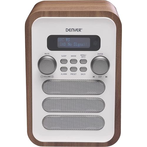 Denver DAB-48 White Radio numérique Dab+ et FM Tuner