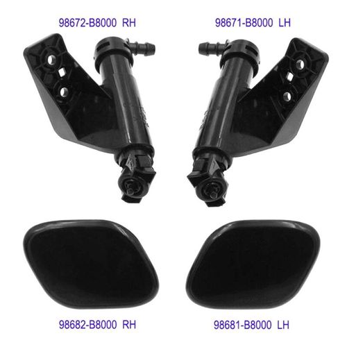 Pompe De Nettoyage De Buse De Pulvérisation De Lavage De Lampe De Phare De Pare-Chocs Avant Avec Couvercle Pour Hyundai Santa Fe 2013-2016 98671b8000