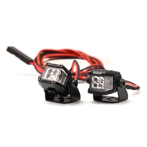 Lumières Led De 12pcs 12 Mm - Lentilles De Façade Pour Éclairage Tout-Terrain Led, Pour Voiture 1/10 Rc Drift Inoler Traxxas Trtage Defender Bronco Axial Scx10 Rcversid90 D110, 2 Pièces