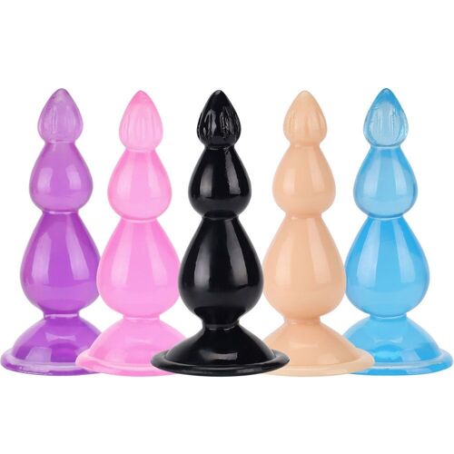 Godemiché De Massage Pour Adulte, Jouet Sexuel Érotique Pour Masturbation, 3 Tailles 18 + Plug Anal, Perles Vaginales Pour Stimuler Le Point G Et Les Fesses