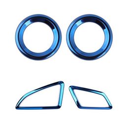 Couvercle D'anneau De Haut-Parleur Audio De Porte Intérieure Pour Honda Civic 2019 ? 2016 De 10e Génération, Couvercle De Sortie De Vent Bleu Et Pare-Brise