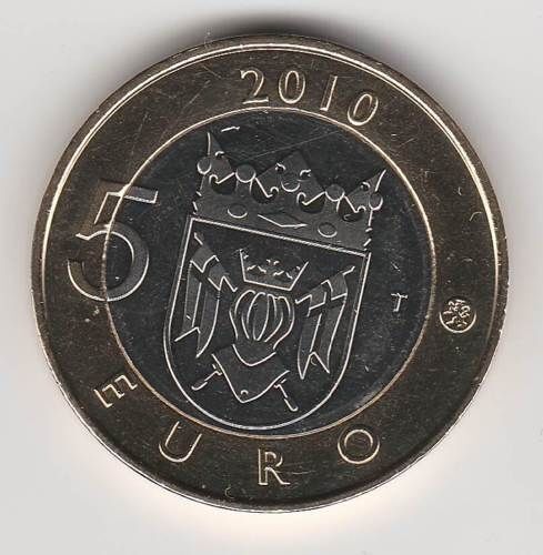Pièce 2010 / Finlande / 5 Euro / Les Provinces Historiques / Varsinais-Suomi Sous Capsule