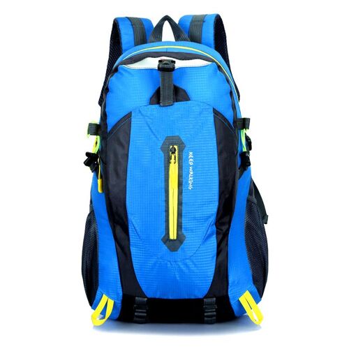 Sac à Dos de Randonnee 40L Sac à Dos Voyage Imperméable Grand Volume Sac Portable pour Le Sports Camping en Plein Air(Bleu)