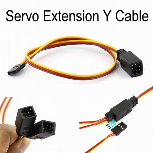 1to3 - Fil D'extension De Câble De Télécommande Pour Futaba Jr Rc Car, Mini Servo, Y Line, Longueur De 350mm, Hsp, Traxxas, Axial Scx10, Tamiya