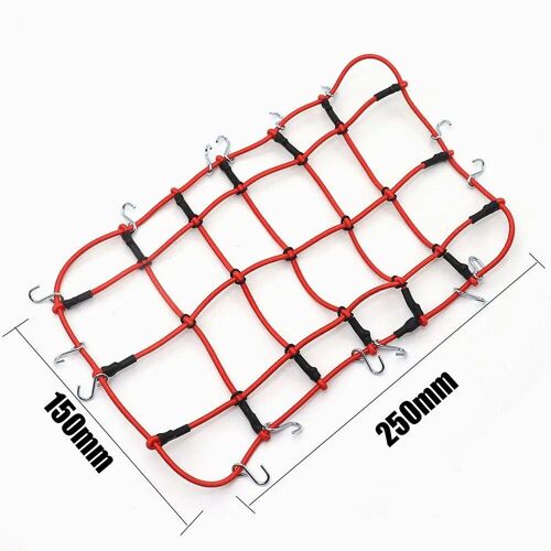 Noir - Filet De Bagage Élastique 6 Couleurs, Accessoires De Voiture Rc Pour 1/10 Rc Crawler Scx10 90046 Tamiya Cc01 D90 Trax Trx-4 Trx4 Defender