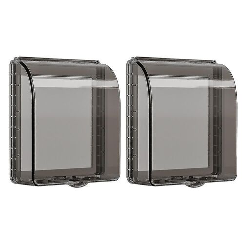 Interrupteurs de prise électrique Interrupteur Boîte de sécurité Interrupteur Cas de prise de bain Couvercle de prise d'interrupteur Couvercle de protection 2 Pcs
