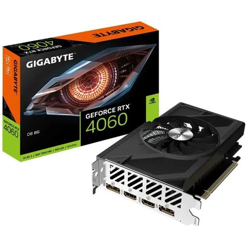 Gigabyte GeForce RTX 4060 D6 8G, GeForce RTX 4060, 8.0GB GDDR6, PCI-Express