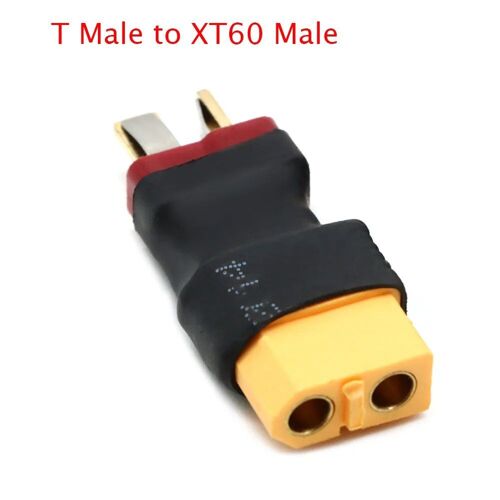 T Mâle À Xt60 Mâle - Connecteur Type Mâle T Vers Femelle Xt60 Ou Femelle T Vers Femelle Xt60, Fiche De Connexion Pour Batterie Lipo, Quadricoptère, Hélicoptère Radiocommandés, Adaptateur, 1 Pièce,