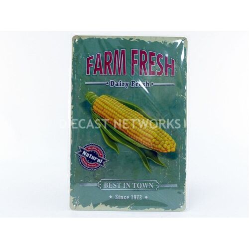 Dioramax 1/1 Pro10565 Plaque Metal Farm Fresh Mais Diecast Modelcar-Dioramax