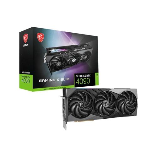 MSI RTX 4090 GAMING X SLIM 24G, GeForce RTX 4090, 24GB GDDR6X, PCI-Express