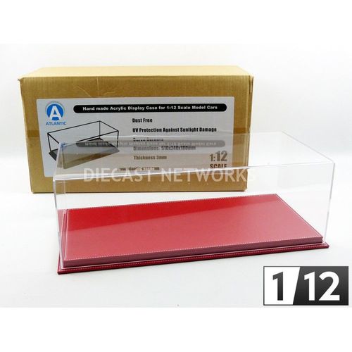 Atlantic Case 1/12 - 10091 - Display Case Show-Case 1/12 - Mulhouse Red Leather-Atlantic Case