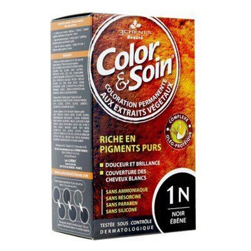 Color & Soin Coloration Noir Ebène 1n - 135 Ml 