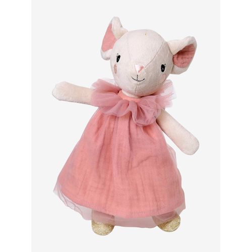 Doudou Souris Vertbaudet Sac À Dos Dents Robe Rose Peluche Jouet Bébé Poupée 
