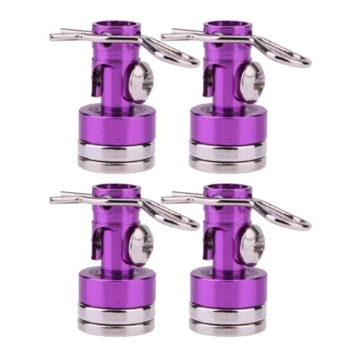 Violet - Aimant Invisible Pour Carrosserie De Voiture Rc, Support Avec Clip Pour 1/10 Axial Scx10 Traxxas Trtage D90 D110 Hsp Drift Sakura Redcat, 4 Pièces