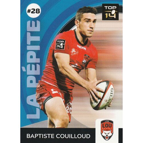Carte Panini Rugby 2018 / 2019 - N° 28 - Baptiste Couilloud - Lyon - La Pepite