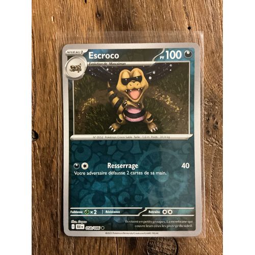 Escroco Reverse 058/086 Série Foudre Noire