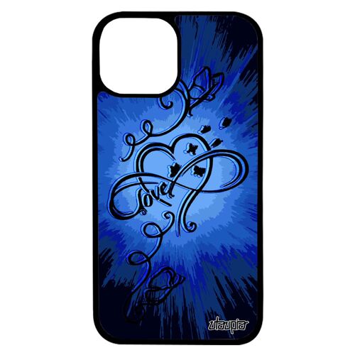 Coque Iphone 13 Silicone Infini Love Fille Fantaisie Dessin Coeur Telephone Personnalisé Original Etui Housse Peinture Amour