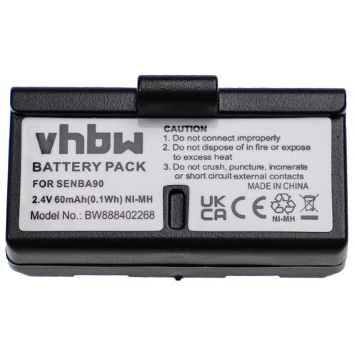 vhbw Batterie remplacement pour Sennheiser BA90, E180, E90 pour casque audio, écouteurs sans fil (60mAh, 2,4V, NiMH)
