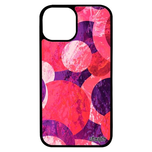 Coque Iphone 13 Mini Silicone Peinture Abstrait Original Motif Jolie Galaxie Artistique Solide Effet Metal Fond Violet Housse