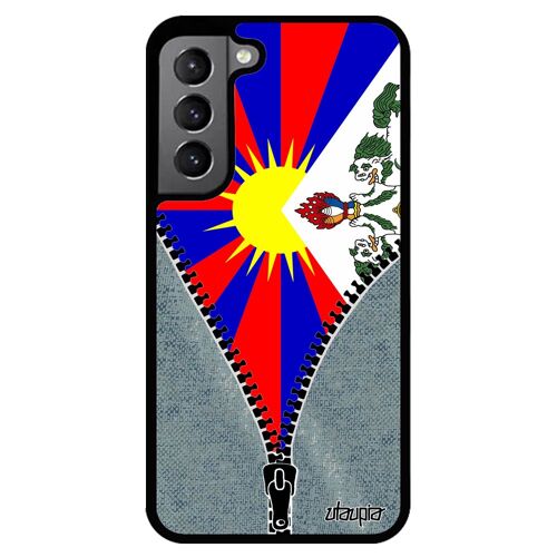 Coque Silicone Drapeau Tibet Tibetain S22 Asie Telephone Etui Zen Rigide Portable Bouddhisme Cover Bouddha Jeans De Samsung Galaxy