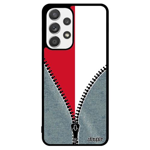 Coque Pour A53 Silicone Drapeau Monaco Monegasque Jeans Etui Unique Basket Rigide Foot Telephone Football Housse De Samsung Galaxy
