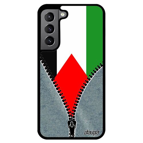Coque Silicone Samsung S22+ Plus Drapeau Palestine Palestinien Foot Tpu Jo Jeux Olympiques De Protection Jeans Made In France Galaxy