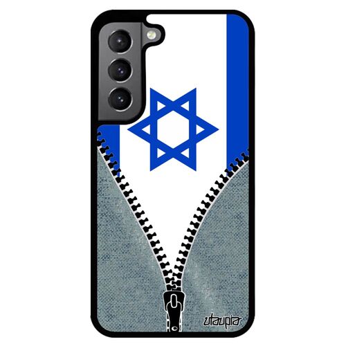 Coque En Silicone De Protection Pour S22+ Plus Drapeau Israel Israelien Etui Jeux Olympiques Jeans Foot Football Jo Samsung Galaxy