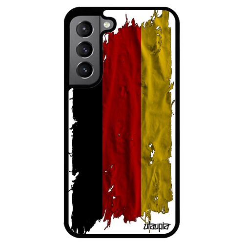 Coque Silicone Telephone Samsung Galaxy S22+ Plus Drapeau Allemagne Allemand Football Unique Basket Coupe Du Monde Jeux Olympiques