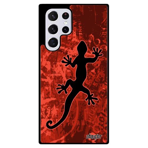 Coque Silicone S22 Ultra Salamandre Journal Jolie Antichoc Triton Aluminium Lezard Femme Bumper Cadeau De Noel Amour Samsung Galaxy