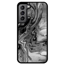 Coque Antichoc Galaxy S22+ Plus Silicone Peinture Jolie Smartphone Dessin Effet Case Telephone Fond Authentique Marbre Gris Samsung