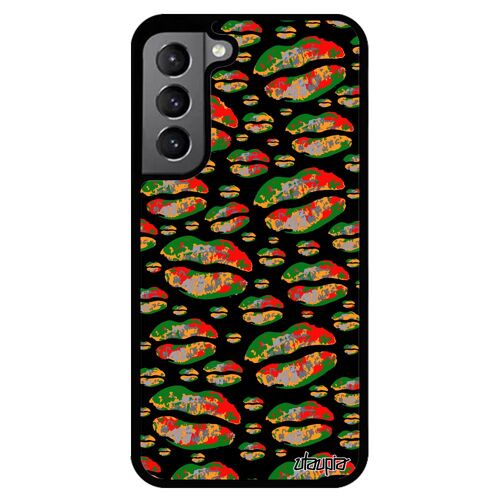 Coque telephone S22+ Plus silicone bouche 4G cigarette femme bisou housse vert case fantaisie aluminium love couleur Samsung galaxy