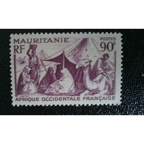 Timbre Mauritanie Yt 109 Les Nomades 1939