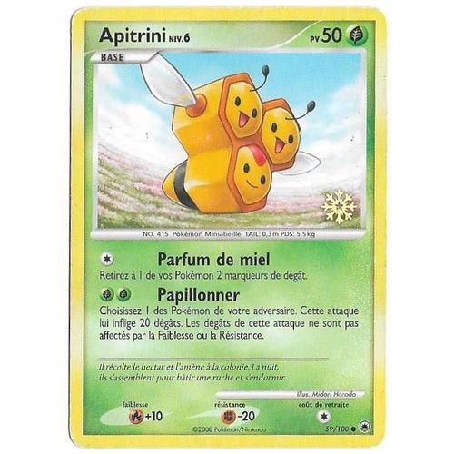 Apitrini 59/100 - Niv.6 - 50pv - Diamant & Perle : Aube Majestueuse - Carte Française "Countdown Calendar Snowflake Gold Stamp" ("Flocon De Neige Or")