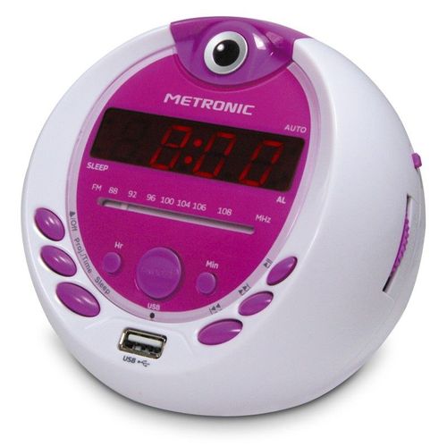 Metronic Radio réveil projection Miss Angel - Radio-réveil - 0.5 Watt