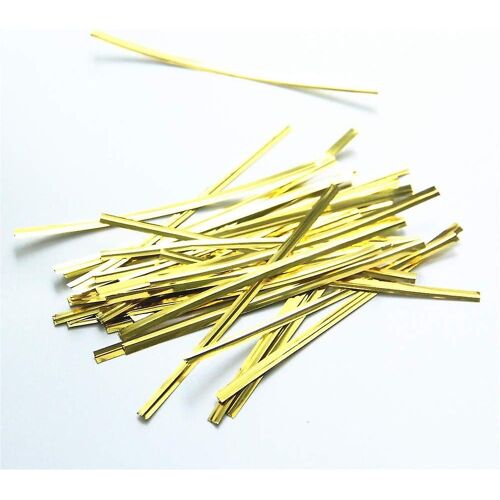 800pcs Feuille Métallique Twist Ties - Emballage Cadeau Et Cellophane Sacs